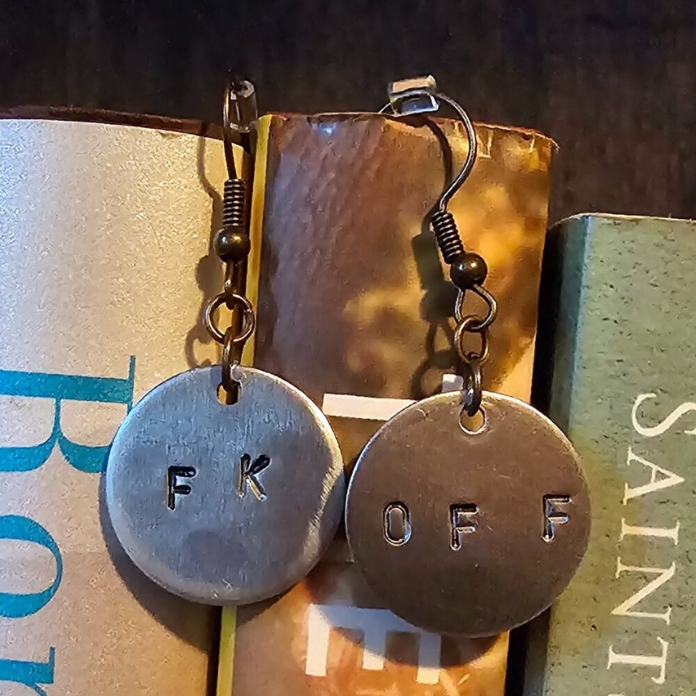 FK Off Handcrafted Earrings